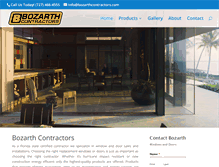 Tablet Screenshot of bozarthcontractors.com
